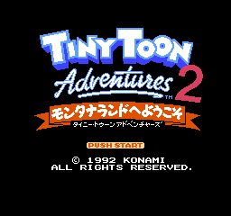 Tiny Toon Adventures 2 - Montana Land he Youkoso Title Screen